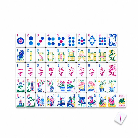 Magpie Bridge Mahjong Tiles - Qixi Collection