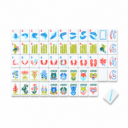 Animal City Mahjong Tiles - Menagerie Collection