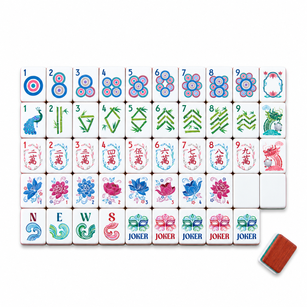 Woodgrain Mahjong Tiles - Timber Collection
