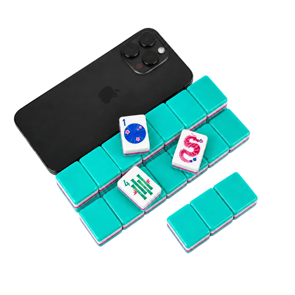 Sea Breeze Mahjong Tiles - Jade Tide Collection
