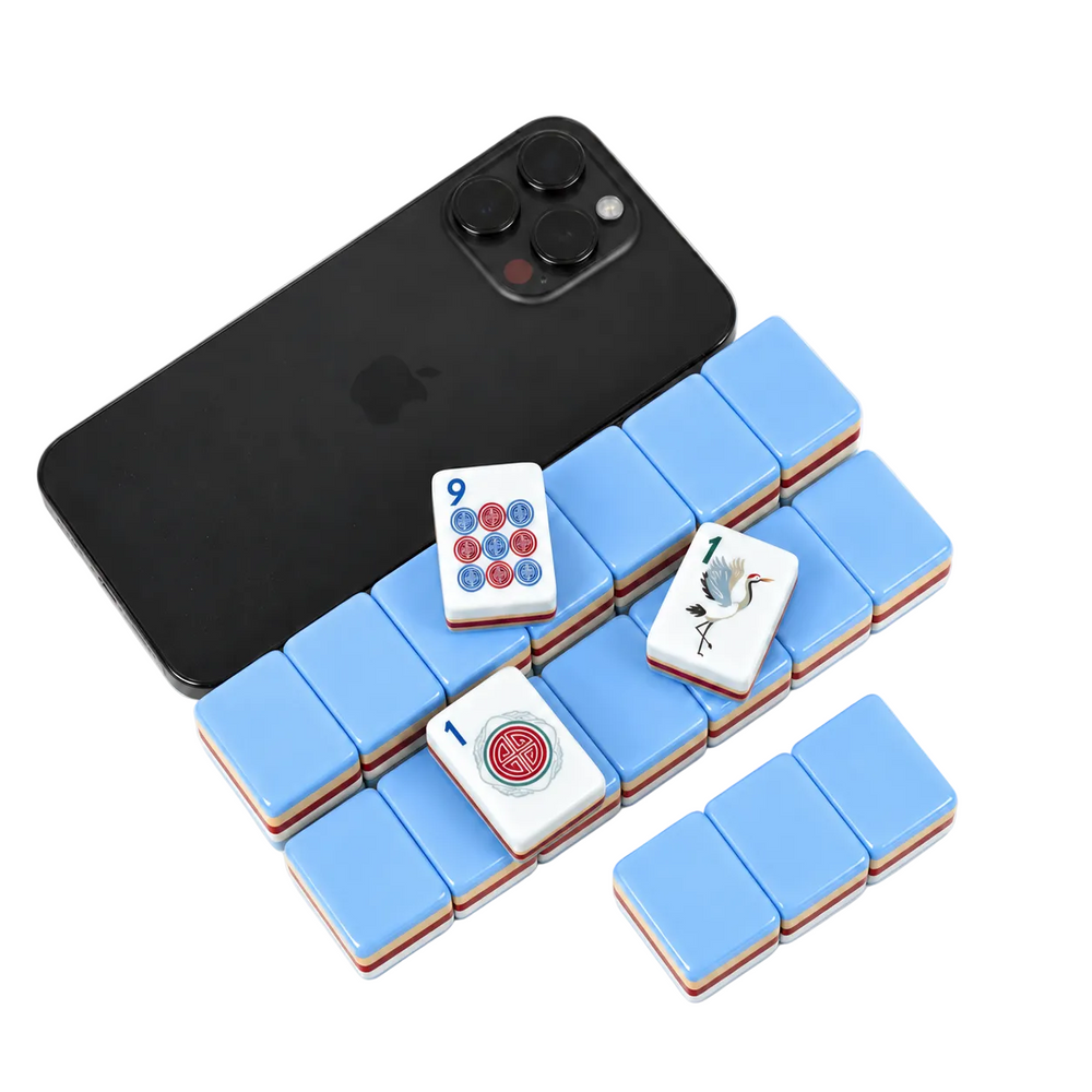 Blue Horse Mahjong Tiles - Year of the Horse Collection
